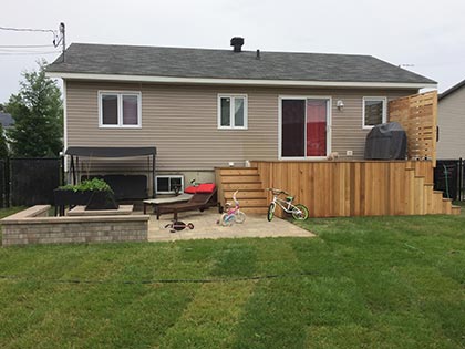 balcon de bois Longueuil