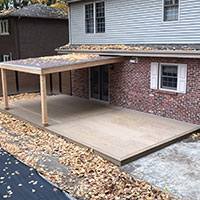 Construction patio