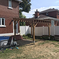 Construction de pergola, patios et terrasses en bois