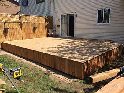 terrasse en bois Boucherville