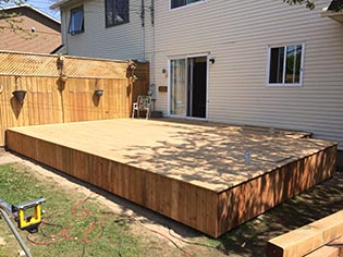 terrasse en bois Brossard